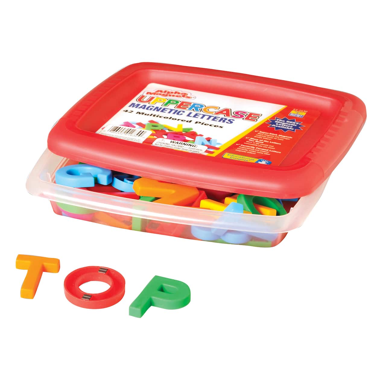 AlphaMagnets&#xAE; Multicolored Uppercase Magnetic Letters 3-Pack